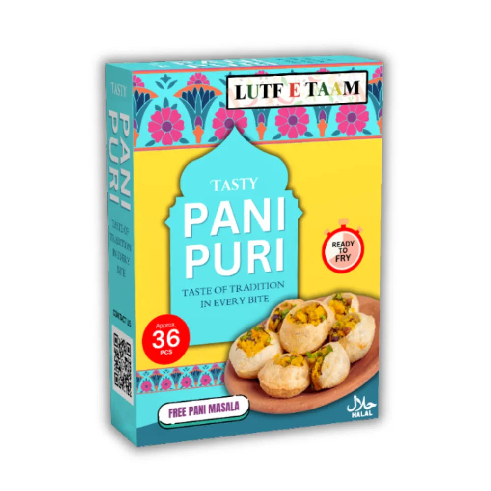 PANI PURI (Approx. 36 PCs) | Ready-to-Fry Golgappay with Tangy Masala
