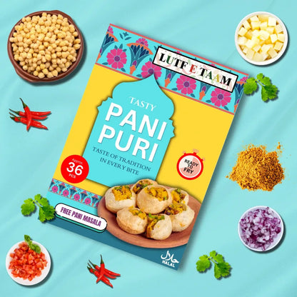 PANI PURI (Approx. 36 PCs) | Ready-to-Fry Golgappay with Tangy Masala