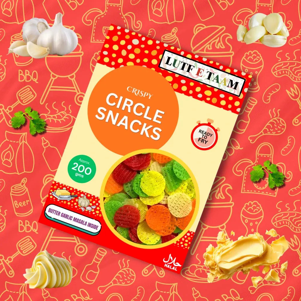 CIRCLE SNACKS (Approx. 200gm) | BUTTER GARLIC MASALA